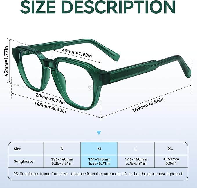 Dollger Blue Light Glasses for Women Men Computer Glasses Square Blue Light Blocking Glasses