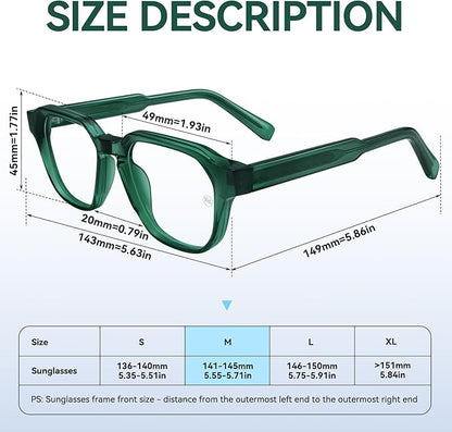 Dollger Blue Light Glasses for Women Men Computer Glasses Square Blue Light Blocking Glasses