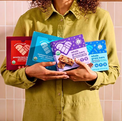All In Snack Bars Madagascar Vanilla, Honey & Almonds - Healthy Snack for Adults and Kids - Gluten Free - Organic - Non-GMO (12 Pack)