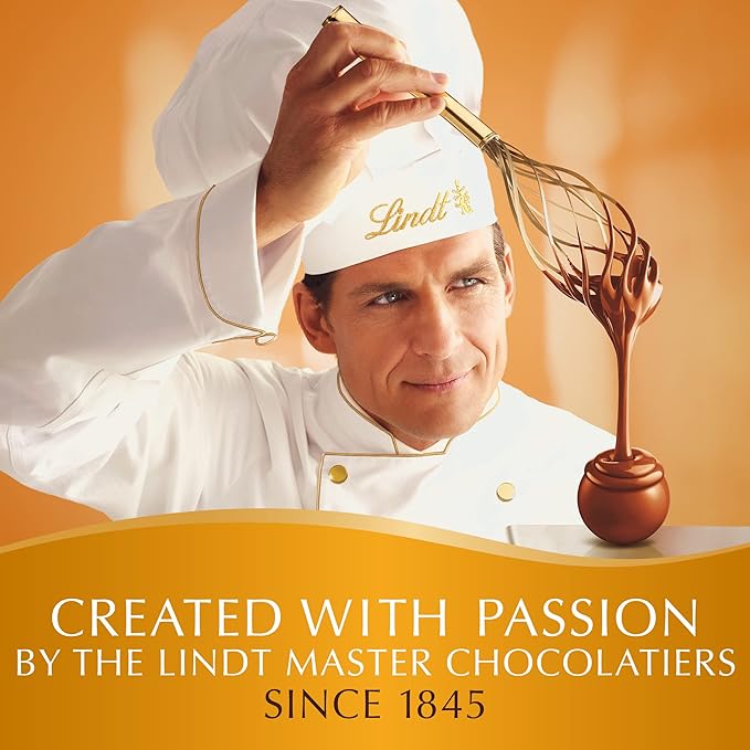 Lindt LINDOR Caramel Chocolate Truffle Bar, Chocolate Candy with Smooth Center, 1.3 oz.