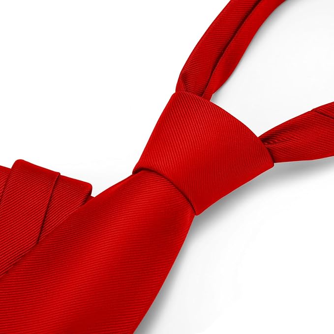 Boys Tie Solid Color Necktie for Age 12-14-16 Years Teen Wedding School Graduation with Gift Box
