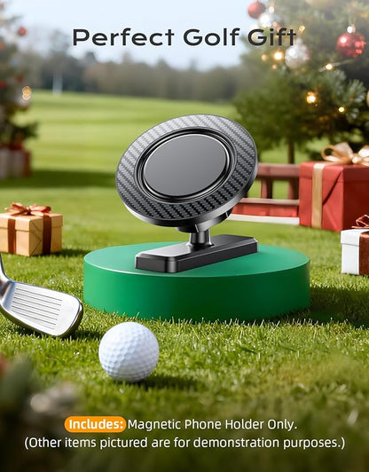 Magnetic Golf Cart Phone Holder, Strong Magnet Compatible with MagSafe iPhone 17-12 and Android, Golf Gifts for Men Women Golfers Dad Valentines Day, Golf Accessories Fits EZGO Club Car Yamaha