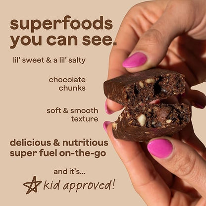 The Bomb Co. Blender Bomb Bar, Cacao Sea Salt, Superfood Snack Bar, Antioxidant Supplement, Almond Butter, Hemp Seeds, Chia Seeds, Flax Seeds, Vegan Chocolate Chips, Cacao Powder, Sea Salt, 9 Bars