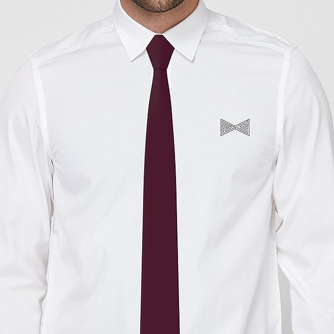 Men's Oxford Matt Neckties Solid Color for Adults Tuxedo Classic Design, by Bow Tie Hosue