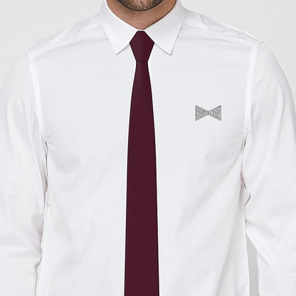 Men's Oxford Matt Neckties Solid Color for Adults Tuxedo Classic Design, by Bow Tie Hosue