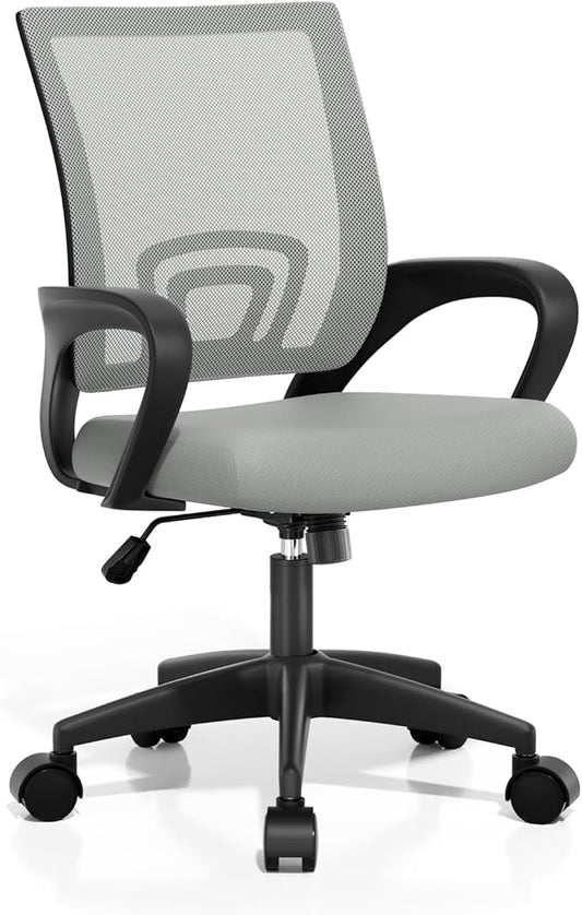 Athena Collection Office Chair - 330Lbs, Breathable Mesh Desk Chair Thickness Cushion with Lumbar Support & Armrest, Rolling Swivel Adjustable Tilt Lock for Home Office/Gaming, Bedroom Study