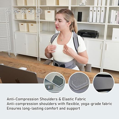 Infrared Heating Back Brace with Magnetic Support for men and women – Adjustable Waist Belt, Yoga-Grade Fabric, Lumbar Support, Invisible Wear Design, for Posture Correction and Pain Relief