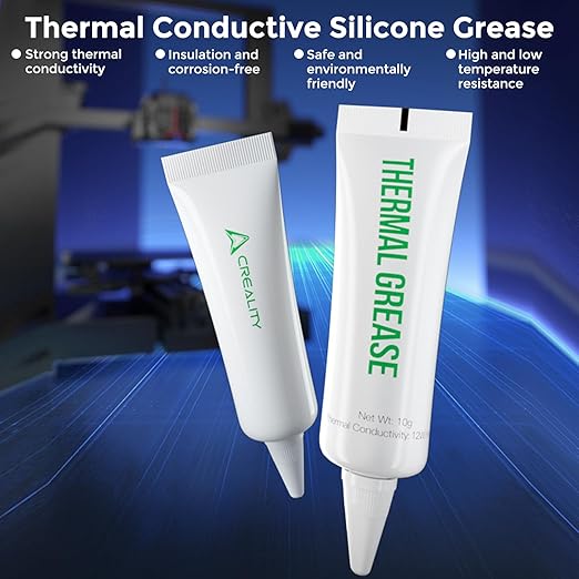 Creality 3D Printer Glue Sticks Set, Thermal Grease + Lubricant Grease + Glue Stick for Hot Bed Warping Reducing 3D Printer Bed Adhesive PVP Solid 3D Gloop for PLA/ABS/PETG/PC/PA/TPU