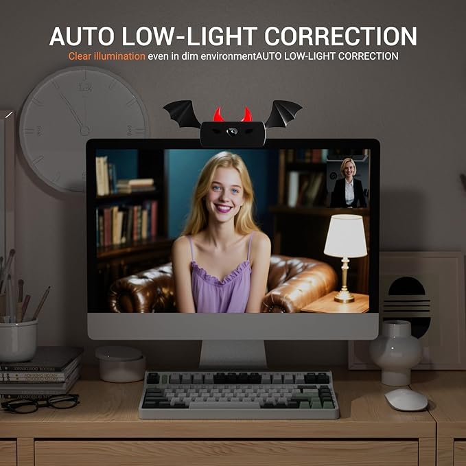 Webcam for PC,HD 1080P Web cam,Noise Cancellation,Plug & Play USB Webcam for Laptop, Desktop, PC, Mac, Zoom, Skype, Streaming
