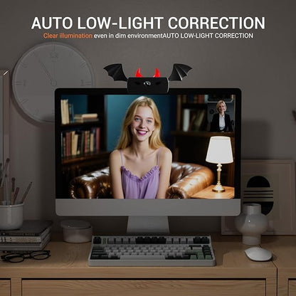 Webcam for PC,HD 1080P Web cam,Noise Cancellation,Plug & Play USB Webcam for Laptop, Desktop, PC, Mac, Zoom, Skype, Streaming