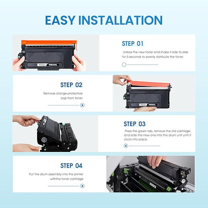 TN920XL TN920 Toner Compatible for Brother TN 920XL TN920XXL TN920UXXL TN-920XL Work with Brother HL-L6210DW HL-L5210DW HL-L6210DWT HL-L5210DN HL-L5210DWT Printer (2 Pack, Black)