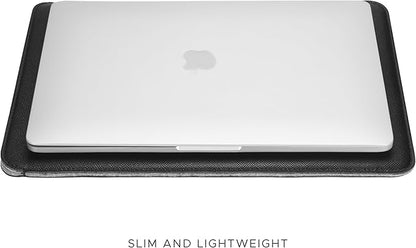 Comfyable Laptop Sleeve 14 Inch Precisely Compatible with MacBook Pro M4 M3 M2 M1 Pro/Max 2024, Faux Leather Cover Case 14 in, Black