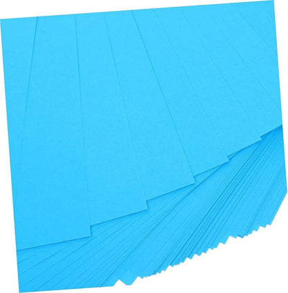 100pcs Blue Copy Paper Colored Printer Paper for Craft Letter Multi-purpose Smooth Texture Quick Drying Surface for DIY Creative Drawing Printing Projects