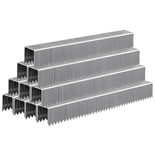 Heavy Duty T50 Staple 1/2" Length, 3/8" Crown 5000-Count, 20 Gauge Galvanized, for Pneumatic, Electric, Manual T50 Stapler Gun