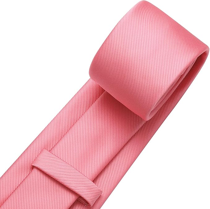 DecTwig Men's Ties Solid Color Formal Neckties 3.15" (8CM) Black Ties For Men