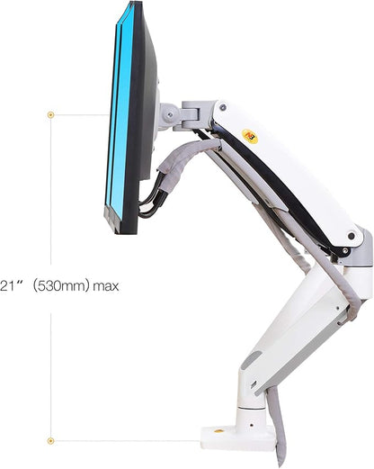 NB North Bayou Dual Monitor Desk Mount Stand Full Motion Swivel Computer Monitor Arm Fits 2 Screens up to 32'' with Load Capacity 6.6~26.4lbs for Each Monitor G75-W
