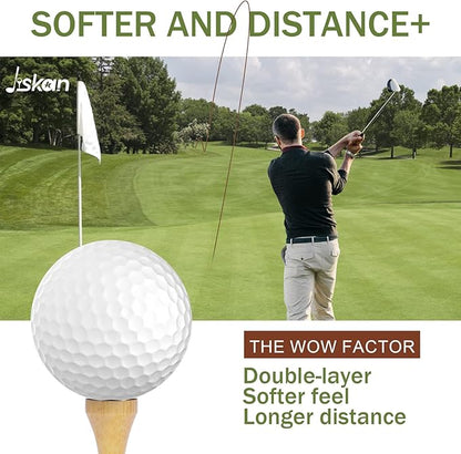 Golf Gifts for Men and Women, Golf Accessories Set with Hi-End Case, Golf Balls, Rangefinder, Golf Tees, Brush, Multifunctional Divot Knife, Scorer, Golf Ball Clamp