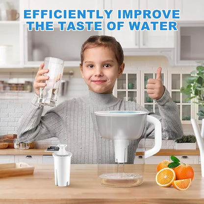 Water Filter Replacement Fit for Brita Water Filter & Pitchers, Water Pitcher Filter Compatible with Brita Classic, Mavea, Ob03, 107007 35557, Reduce Chlorine and Heavy Metals (3)