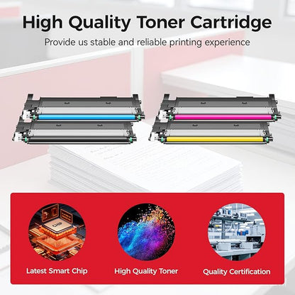 116A Toner Cartridge Set 4-Pack Black Cyan Yellow Magenta High Yield Replacement for HP 116A W2060A W2061A W2062A W2063A Compatible for HP Color Laser MFP 178nw 178nwg 179fnw 179fwg 150a 150nw Printer