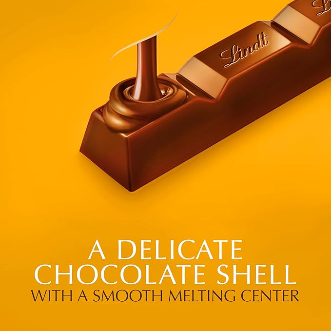 Lindt LINDOR Caramel Chocolate Truffle Bar, Chocolate Candy with Smooth Center, 1.3 oz.