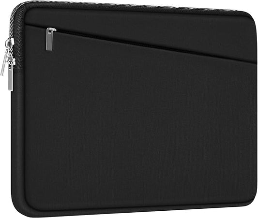 Laptop Sleeve 14 inch, Durable Computer Carrying Bag Protective Case Briefcase Handbag with Front Pocket, Slim Laptop Case Cover for Compatible with MacBook Air/Pro 14 inch Notebook Computer, Black