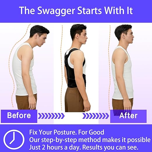 Back Brace Posture Corrector for Women and Men, FSA&HSA Eligible, Improve Posture, Relief for Upper and Lower Back, Lumbar, Neck, Shoulder Pain,Scoliosis & Hunchback Support