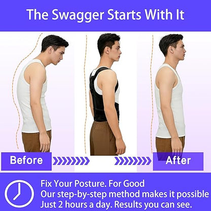 Back Brace Posture Corrector for Women and Men, FSA&HSA Eligible, Improve Posture, Relief for Upper and Lower Back, Lumbar, Neck, Shoulder Pain,Scoliosis & Hunchback Support