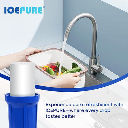 ICEPURE 5 Micron 20" x 4.5" Whole House Sediment Water Filter Cartridge Replacement for FPMB5-20, SP-DD-5005-20BB, FP25B, AP810-2, 155358-43, SDC-45-2005, 2PP20BB1M, P5-20, 3 Pack