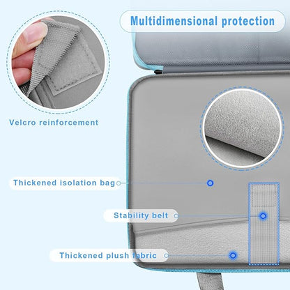 ZINZ Laptop Case 15 15.6 16 inch Sleeve, Expandable Computer Hand Bag with Multi-pockets Compatible with MacBook Pro 16 inch M4/M3/M2/M1, MacBook Air/Pro 15 inch and 15-16 inch Notebooks，G01Y01