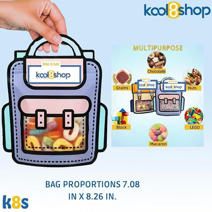 Juicy Juice Variety Pack 100% Juice No Sugar Added On the Go Box 6.75 fl oz 32 Pack + 2 Reusable Snack Bags by KOOL8SHOP Infinite Deals