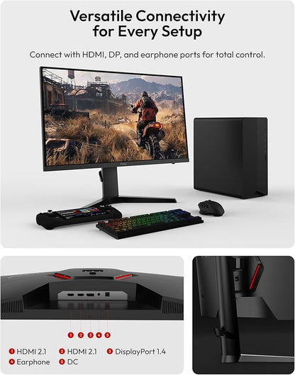 Pixio PX279 Prime Neo 27 inch 240Hz Refresh Rate FHD 1080p Resolution Fast IPS Panel 1ms GTG Response Time Gaming Monitor with Adaptive Sync and Fully Adjustable Stand