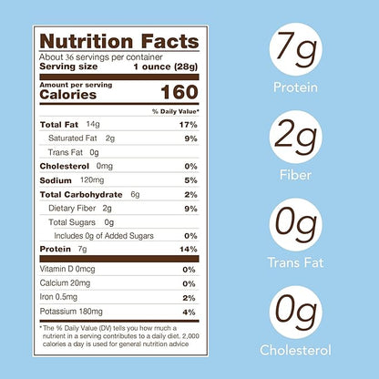 FERIDIES Skin On Extra-Large Salted Virginia Peanuts Cooked in Peanut Oil, Non-Gmo, Kosher 36oz Pack of 4