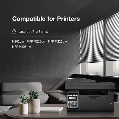 LEMERO 83X CF283X Toner Cartridge Compatible Replacement for HP 83X CF283X 83A CF283A High Yield - use with Laserjet Pro M201dw MFP M225dw MFP M225dn MFP M225nw (Black, 4-Pack)