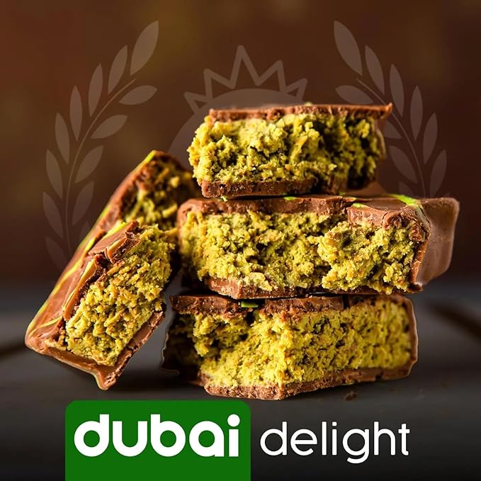 CARIANS Dubai Chocolate Bar with Pistachio, Luxury Chocolate with Crispy Kunafa, Great for Gift Giving, Anniversary, Thanksgiving, Christmas