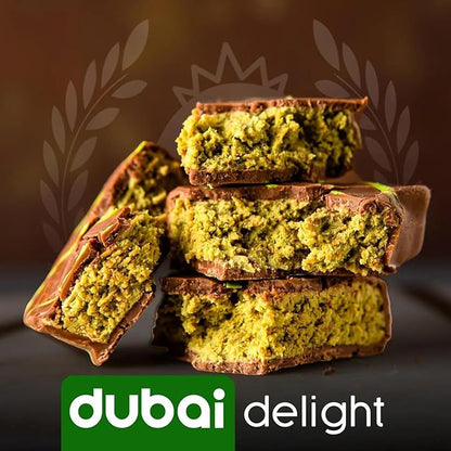 CARIANS Dubai Chocolate Bar with Pistachio, Luxury Chocolate with Crispy Kunafa, Great for Gift Giving, Anniversary, Thanksgiving, Christmas