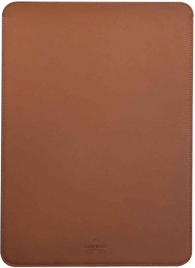 Comfyable Laptop Sleeve 13 Inch Precisely Compatible with MacBook Air M4 2025-2018 & MacBook Pro M2 2022 M1 2020-2016, Faux Leather Cover Case, Brown