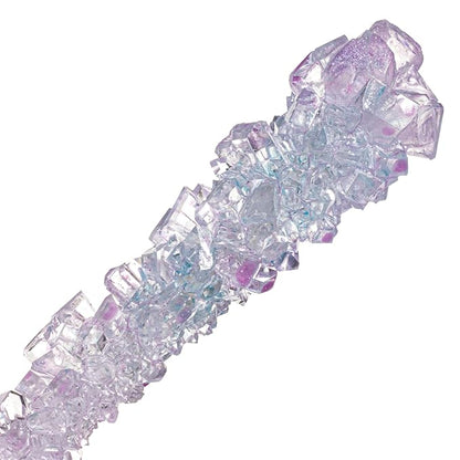 Candy Envy - Iridescent Lavender Rock Candy Sugar Sticks - Tutti Frutti Flavored - 24 Individually Wrapped Party Favors