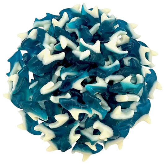 Irresistibly Delicious Blue Shark Gummies - 1.5 lbs Lusciously Flavorful Soft & Chewy Candy Snack, Fruity Flavor Assortment-Great for Kids and Adults of All Ages(24 oz)