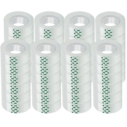 48 Rolls Transparent Tape Refills Rolls Each Rol 1 inch Corel 3/4 x 900 Inches,for School,Office, Home.