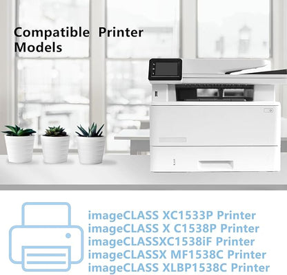 T10 T10L Cyan Toner Cartridge Remanufactured Replacement 4565C001 Toner (with New Chip) for Color imageCLASS X LBP1538C MF1538C C1533P C1538P C1538iF Printers(1 Pack)