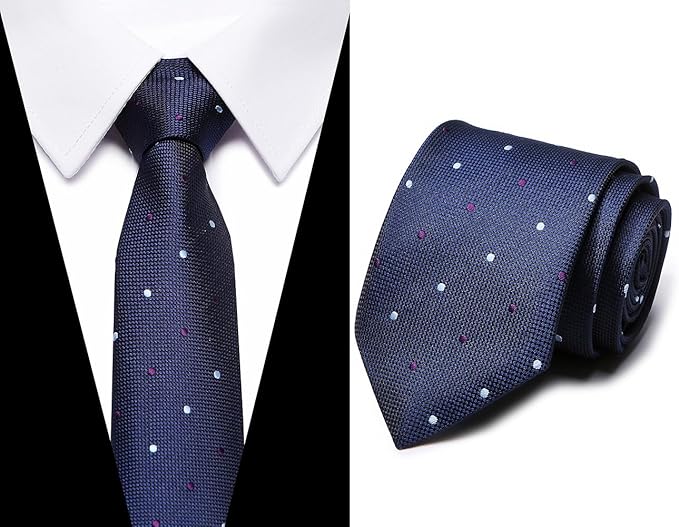 Tie For Men Necktie Woven Jacquard Neck Ties Set 6 PCS