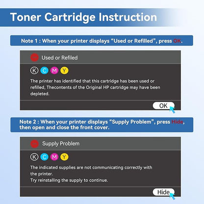 MYTONER 218X Toner Cartridges 4 Pack (NO CHIP) Compatible Replacement for HP 218X 218A for Color Laserjet MFP 3301fdw 3301cdw 3301sdw Pro 3201dw Printer High Yield Ink B/C/M/Y
