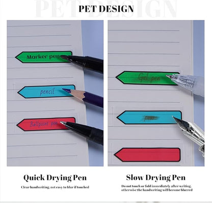 Golcellia 3 X 300 Tablets, Transparent Sticky Notes, Page Markers, Book Tabs, Sticky Note Tabs, Sticky Tabs, Page Tabs, Label Stickers, Arrow Flags, Pop-up Page Flags