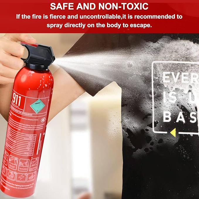 Fire Extinguisher for Home - 6pack Car Fire Extinguisher with Wall Mount, Small A B C K Fire Extinguisher, Water-Based Fire Extinguishers for Car/House/Kitchen/Truck/Marine/Boat/Vehicle/utv/rv