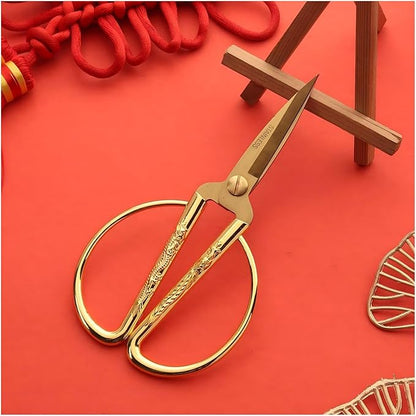 Gold Scissors, Ribbon Cutting Scissors for Grand Opening Ceremonies, Special Events Inaugurations and Ceremonies, Right/Left Handed 6.73"