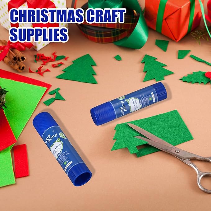 Qilery 300 Pcs White Glue Stick Bulk Washable Glue Sticks for Crafts 0.3 oz Adhesive Paper Scrapbook Glue for School Supplies Office Home Art Crafts