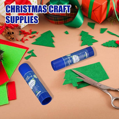 Qilery 300 Pcs White Glue Stick Bulk Washable Glue Sticks for Crafts 0.3 oz Adhesive Paper Scrapbook Glue for School Supplies Office Home Art Crafts