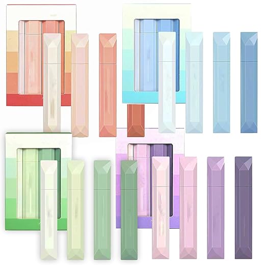 Double Sided Tape Pens, 2026 New Scrapbooking Double Sided Tape Roller, 4-Pack Smooth Craft Adhesive Glue Runner for Scrapbooking, Gift Wrapping, Photo Mounting, School Office & Crafts (ALL COLOR)