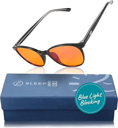 100% Blue Light Blocking Glasses - Women + Men - Better Sleep - Anti Eye Strain Protection - Computer Screens Gaming