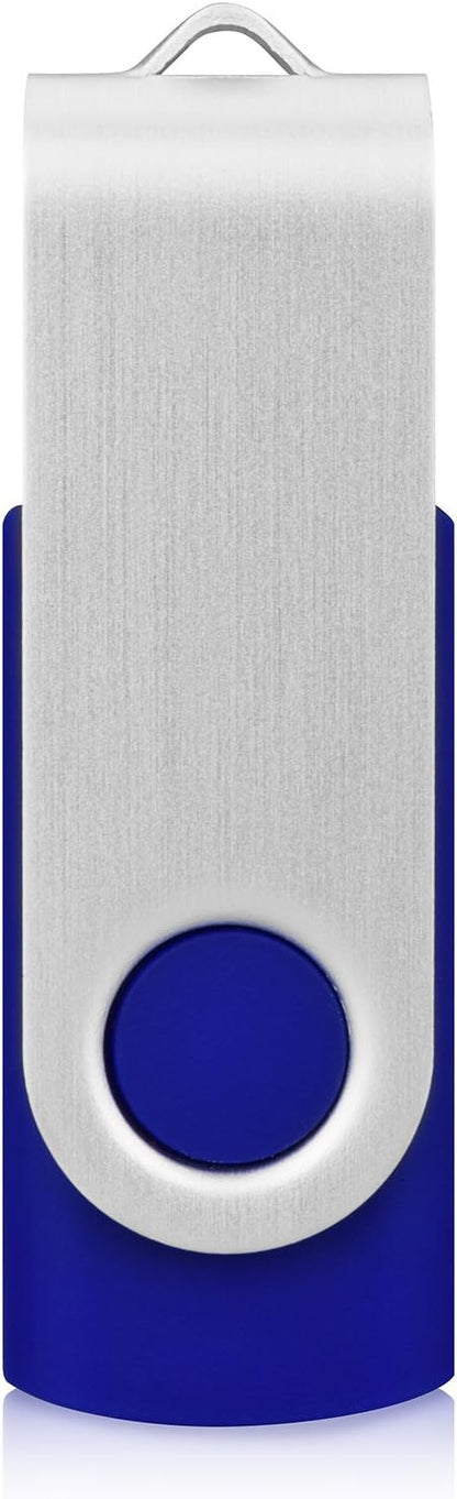 KEXIN 8GB Flash Drive 10 Pack USB Thumb Drive Memory Stick (USB 2.0, Blue)